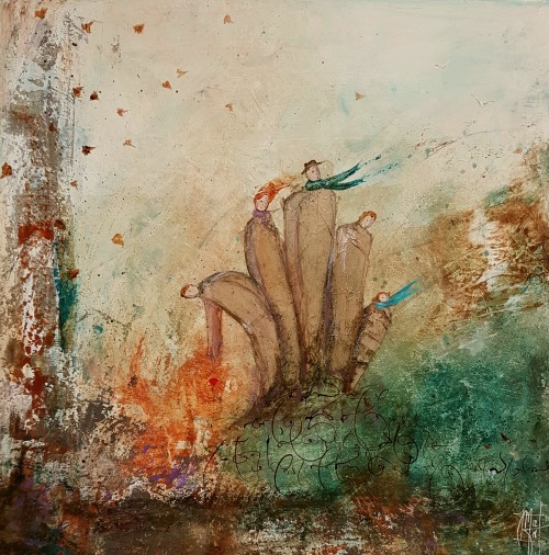 Bourrasque . 50x50cm . 2018