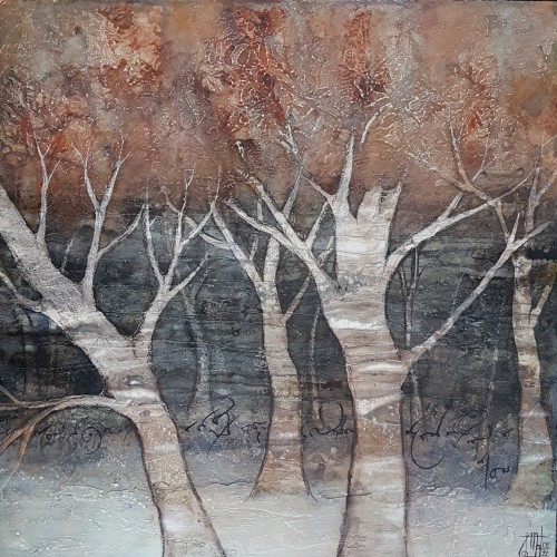 Entre les lignes1 .35x35cm .2022