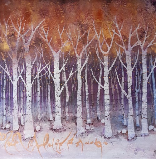 Entre les lignes 3 . 60x60cm . 2021