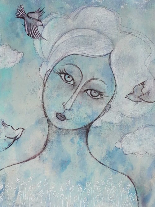 Femme nues .30x40cm.2022