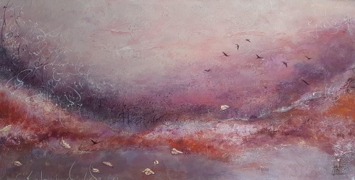 Les mots s'envolent . 30x60cm .20 21