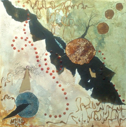 Mal barrée . 40x40 cm . 2010