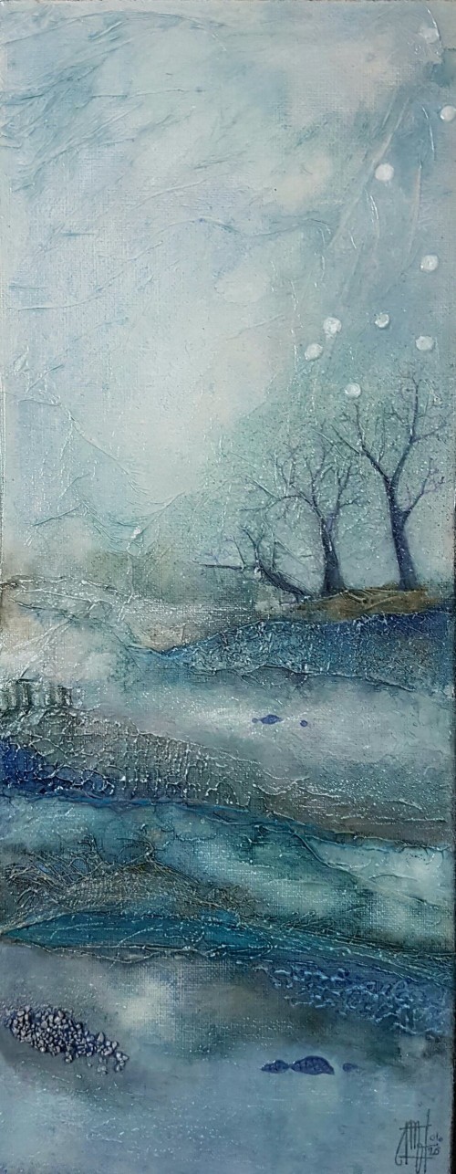 Mood in blue . 20x50 cm. 2020