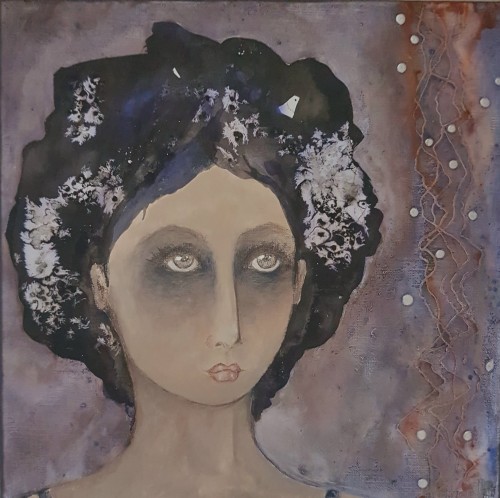 Sombre mais étoilée . 30x40cm. 2020