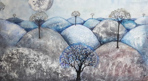 Antennes subtiles . 30x60 cm. 2022