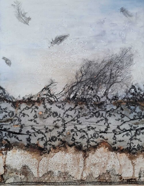 Dans un grand bruissement
76x92cm . 2023