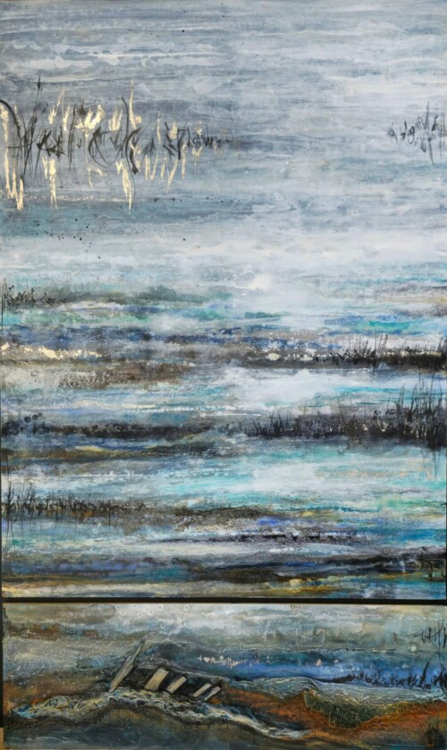 Estran 13
Techniques mixtes sur bois émaillé
103x60cm